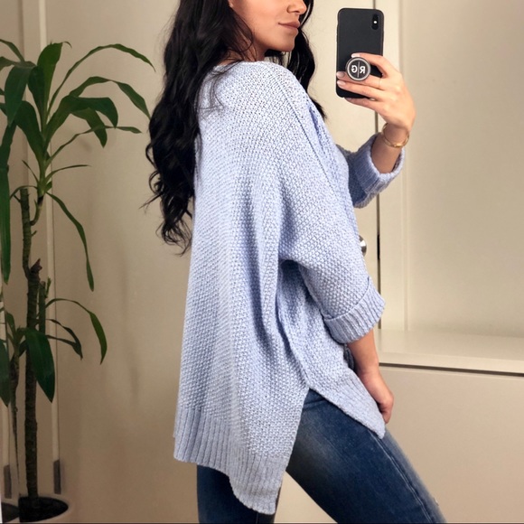 SWIFT ICE BLUE Folded Cuffs Sweater - Picture 7 of 8